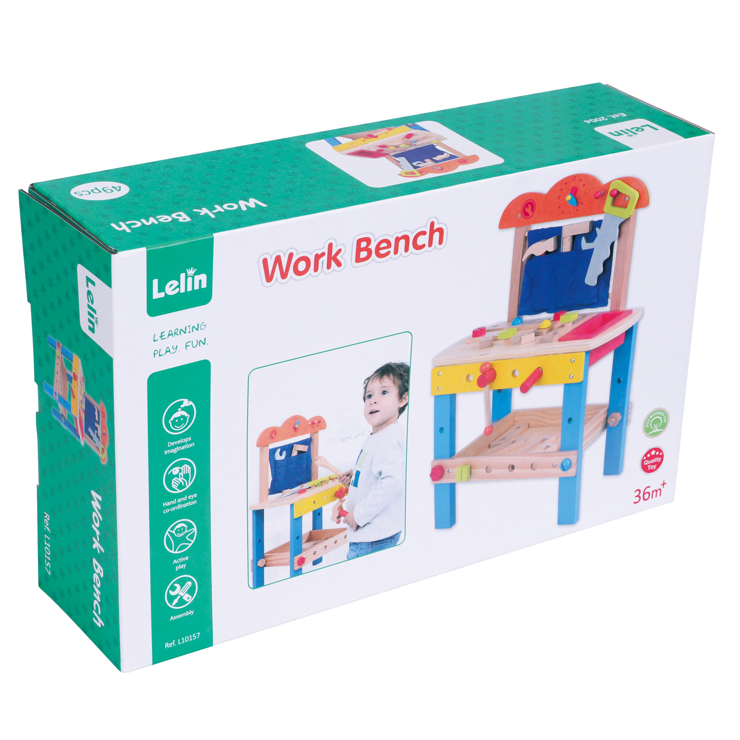 Lelin Toys - Wooden Workbench New Classic Toys