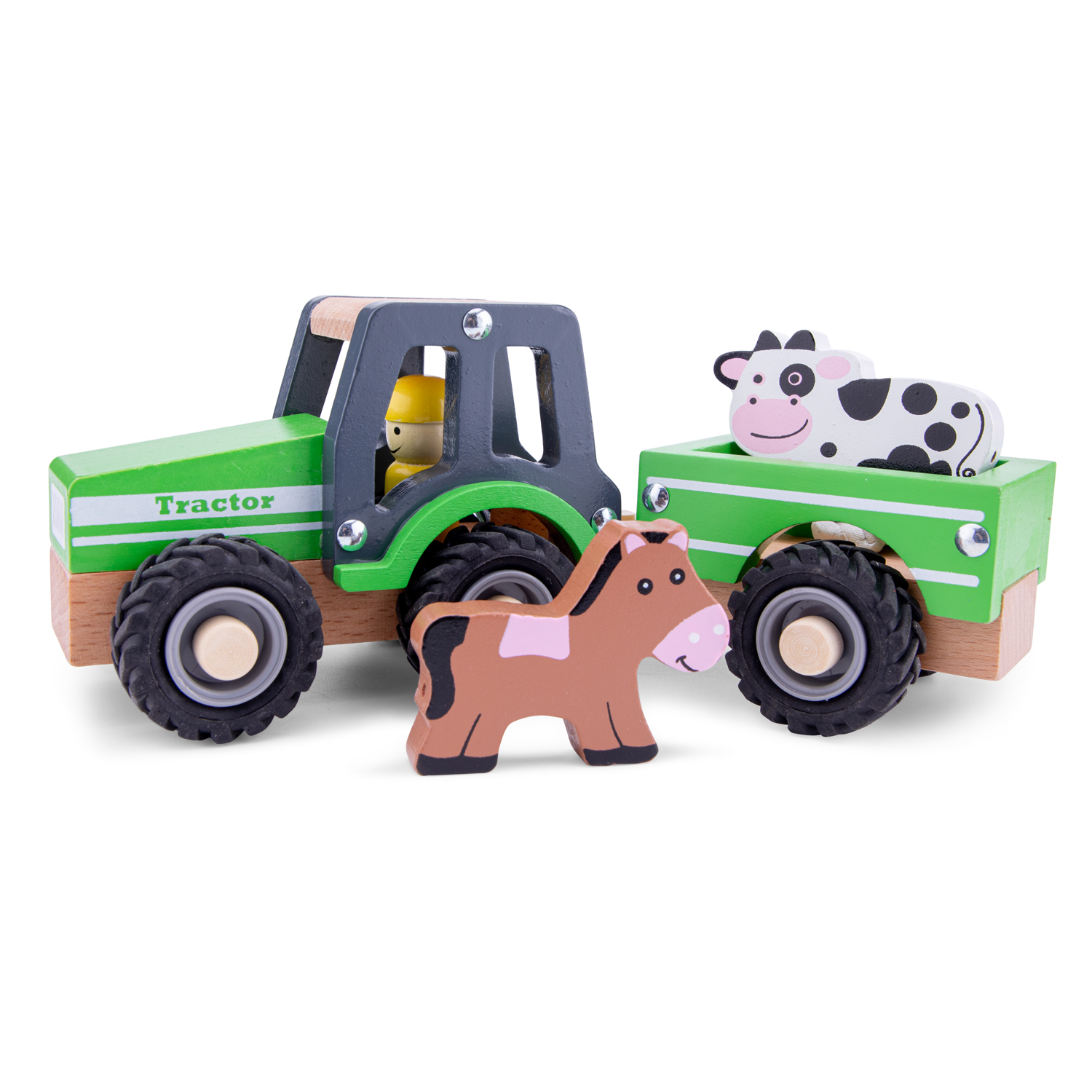 Matron Haven Frank Worthley New Classic Toys - Tractor with Trailer - Animals | New Classic Toys