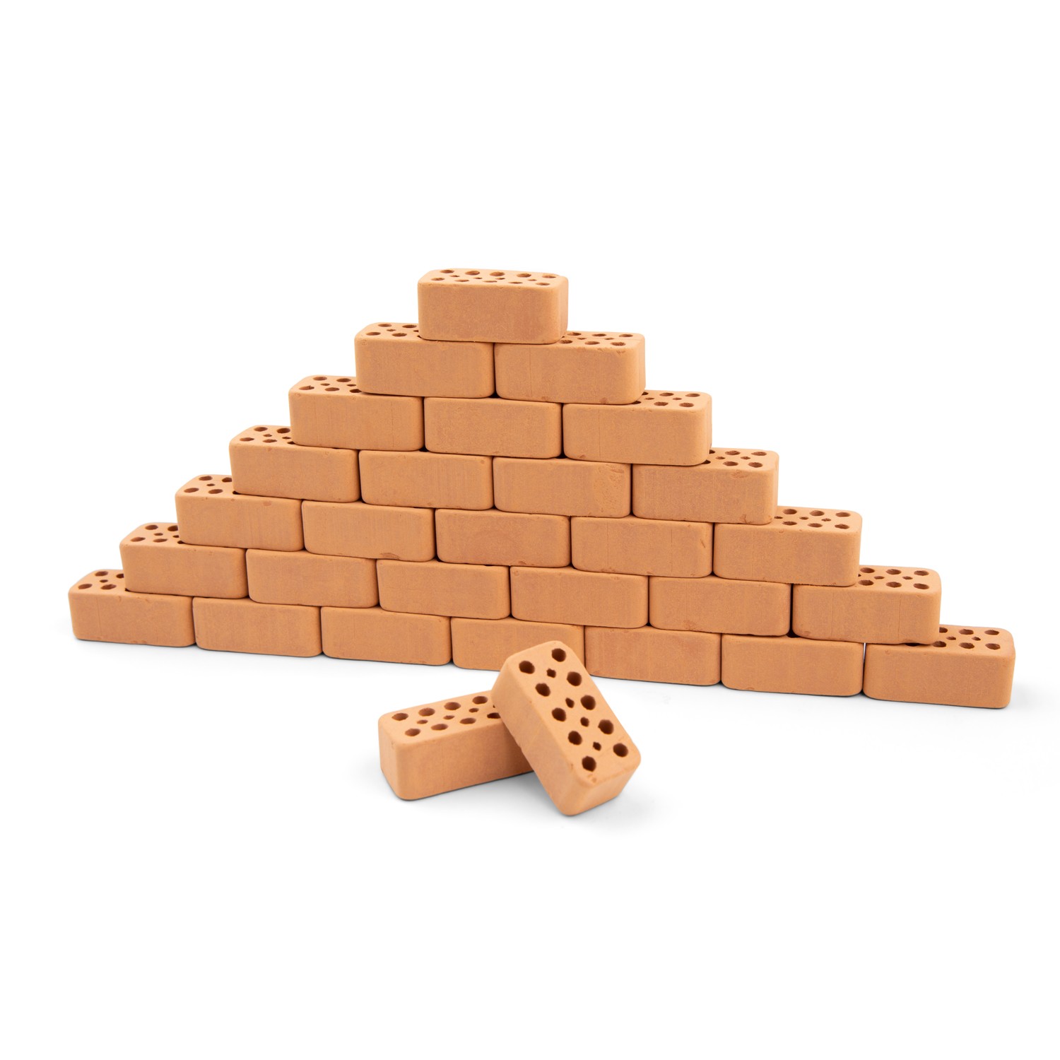 Teifoc Brick Construction - Brick - Red - 32 pieces | New Classic Toys