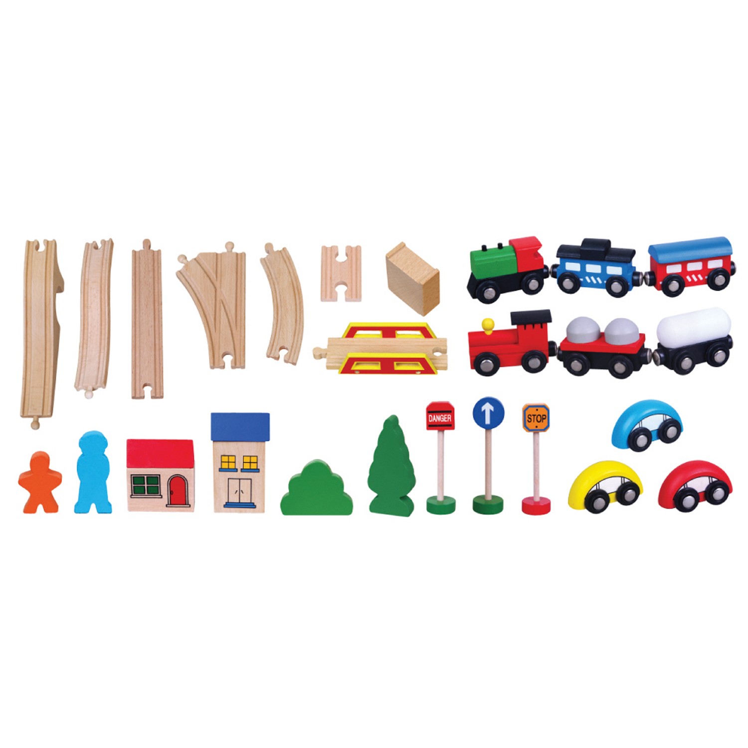 viga wooden train set